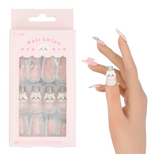 Shobido Chiikawa Nail Tips 24 Sheets (CW30646) with Adhesive Stickers Wood