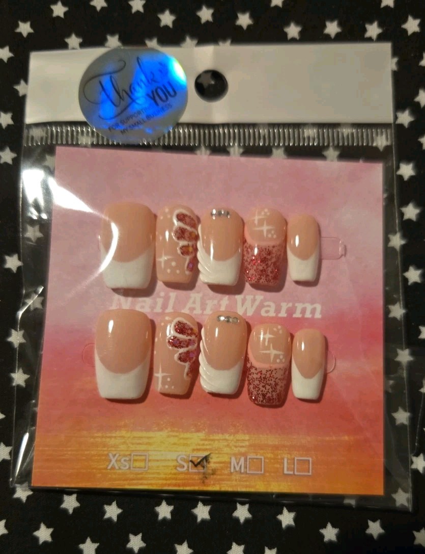 French Design “Unbranded” Press On Nails Size S
