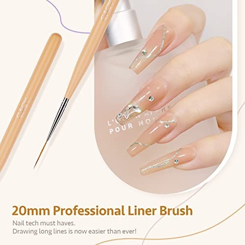 8 Piece Nail Art Brush Set for Detail Painting French Liner And Dotting Pens