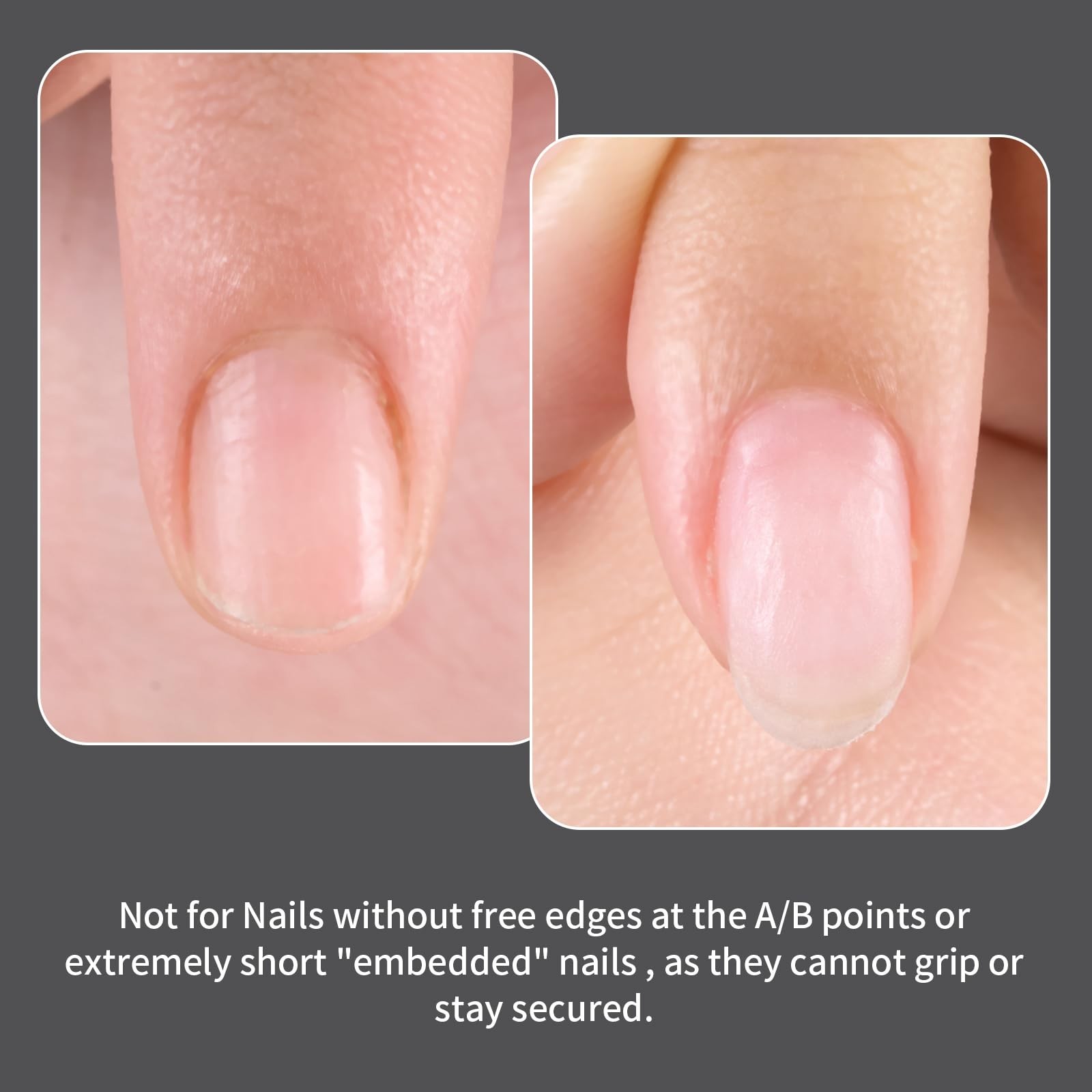 Dual Nail Forms for Gel Extensions – 280 PCS Reusable Almond Molds, DIY Salon Us