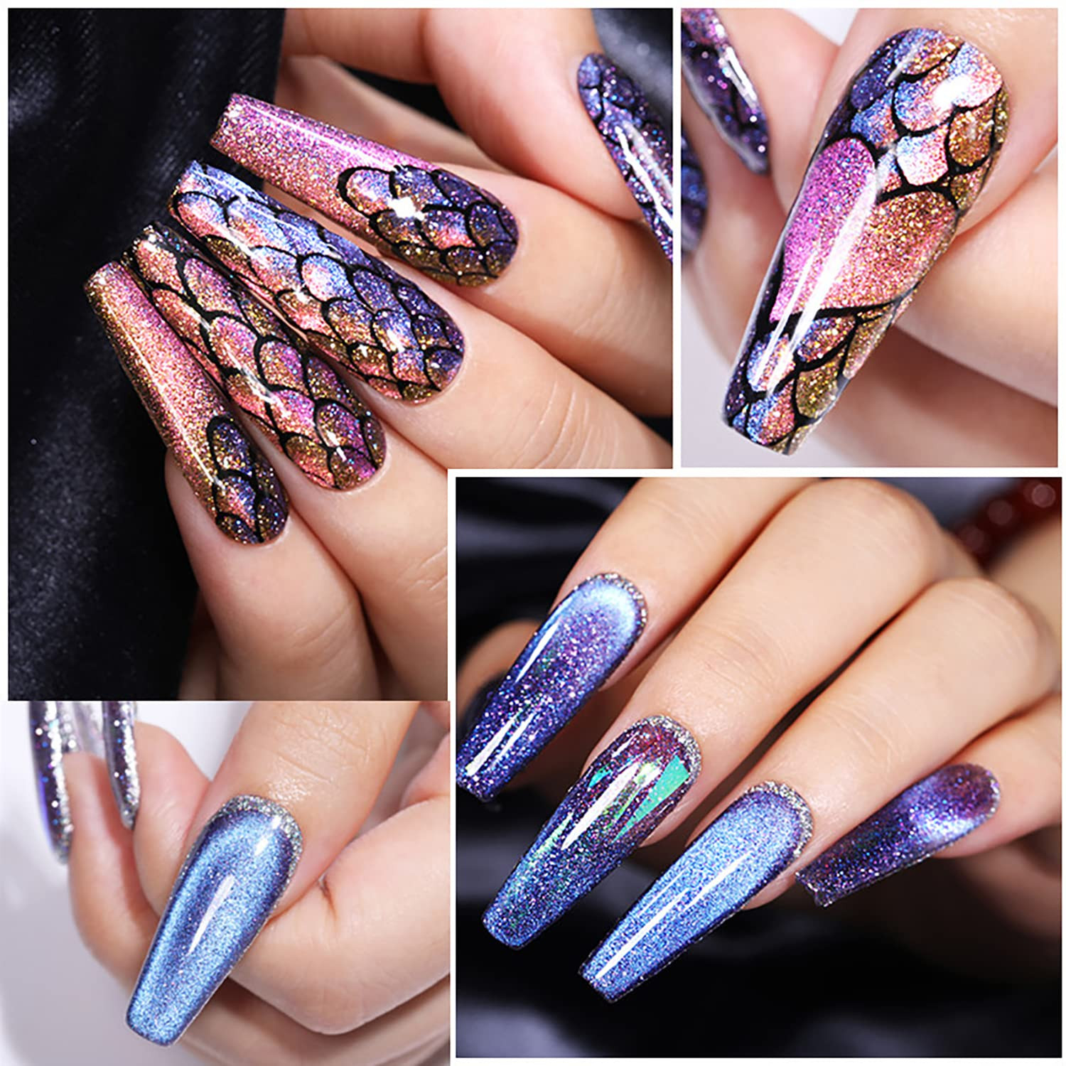 3Pcs Cat Eye Magnet for Nails Gel Nail Polish Magnet Wand Nail Art Magnetic Nail