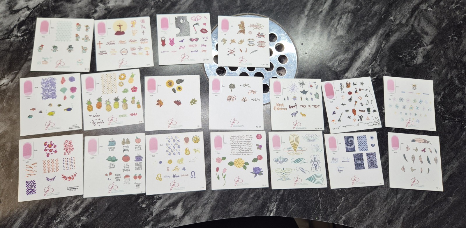 28 Small Nail Stamping Plates – Nail Art