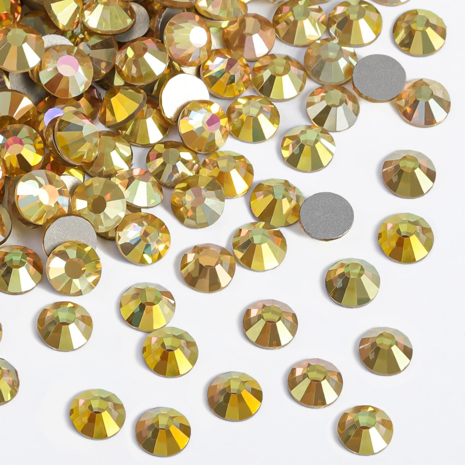 288 1440pcs Bright Gold Rhinestones Flatback Gems for Nails Clothes Craft Decor