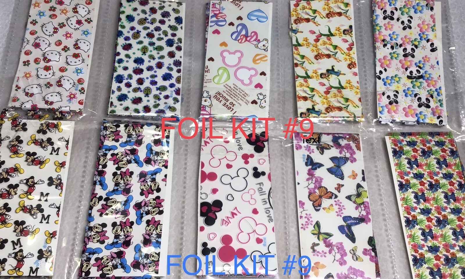 Love Nail Art Foil Transfer Nail Art Stickers Decals Nails #9
