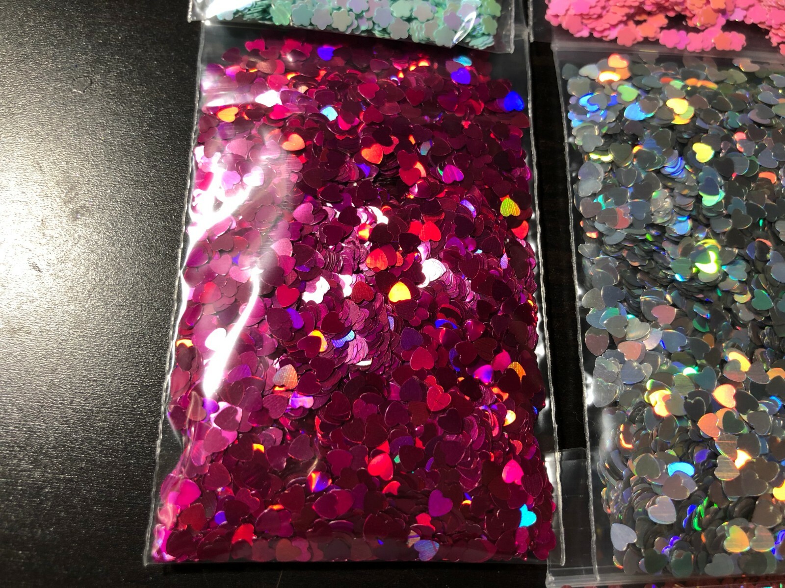 Solvent Resistant Flower/ leaf shape Glitter U Choose Color Nail Art Face Crafts