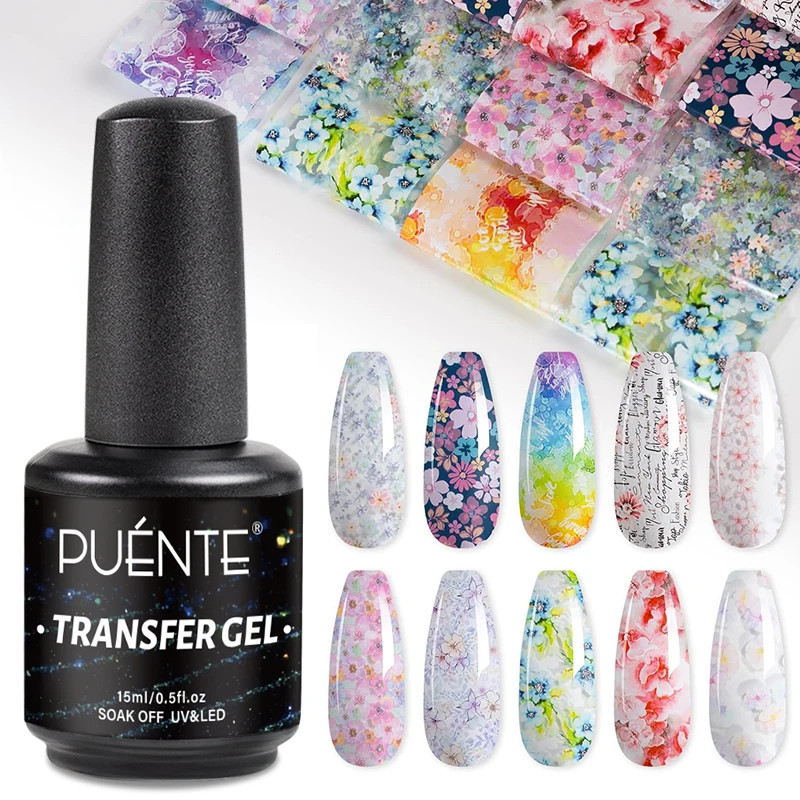 15ML Transfer Foil Gel Nail Polish Nail Foil Glue Gel Strong Adhesion for Foil A