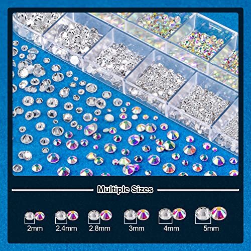 Nail Art Rhinestone Glue 15ml Rhinestone Glue + Mixed Color Crysta + AB&Clear