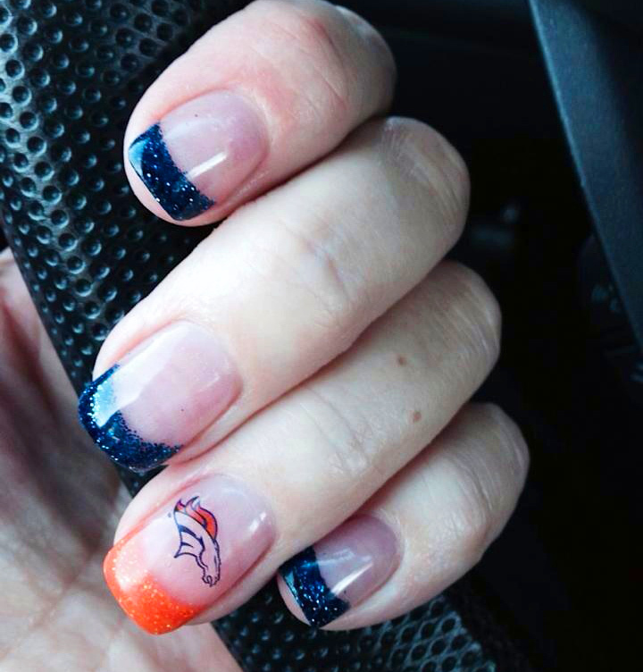 Denver Broncos Nail Art Stickers Transfers Decals Set of 46 – A1312