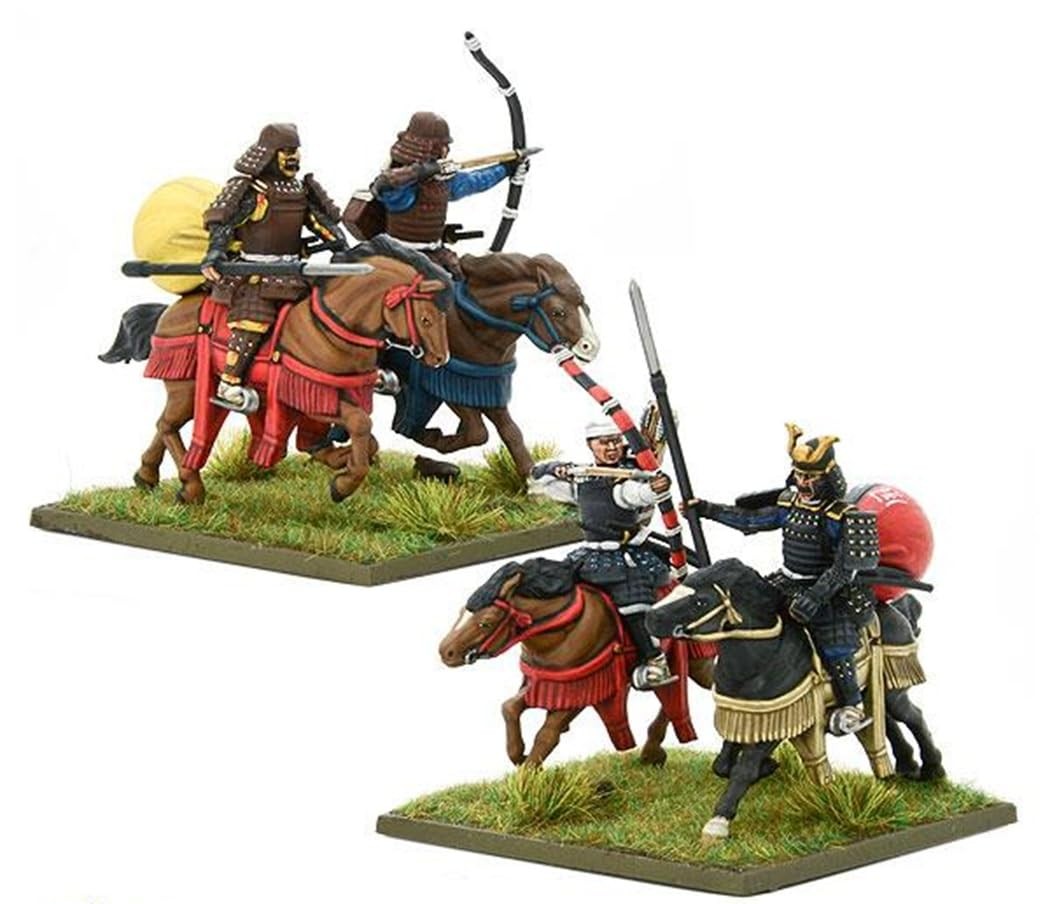 Warlord Games Samurai Horsemen – 28mm Scale Plastic Onesize, multi-coloured