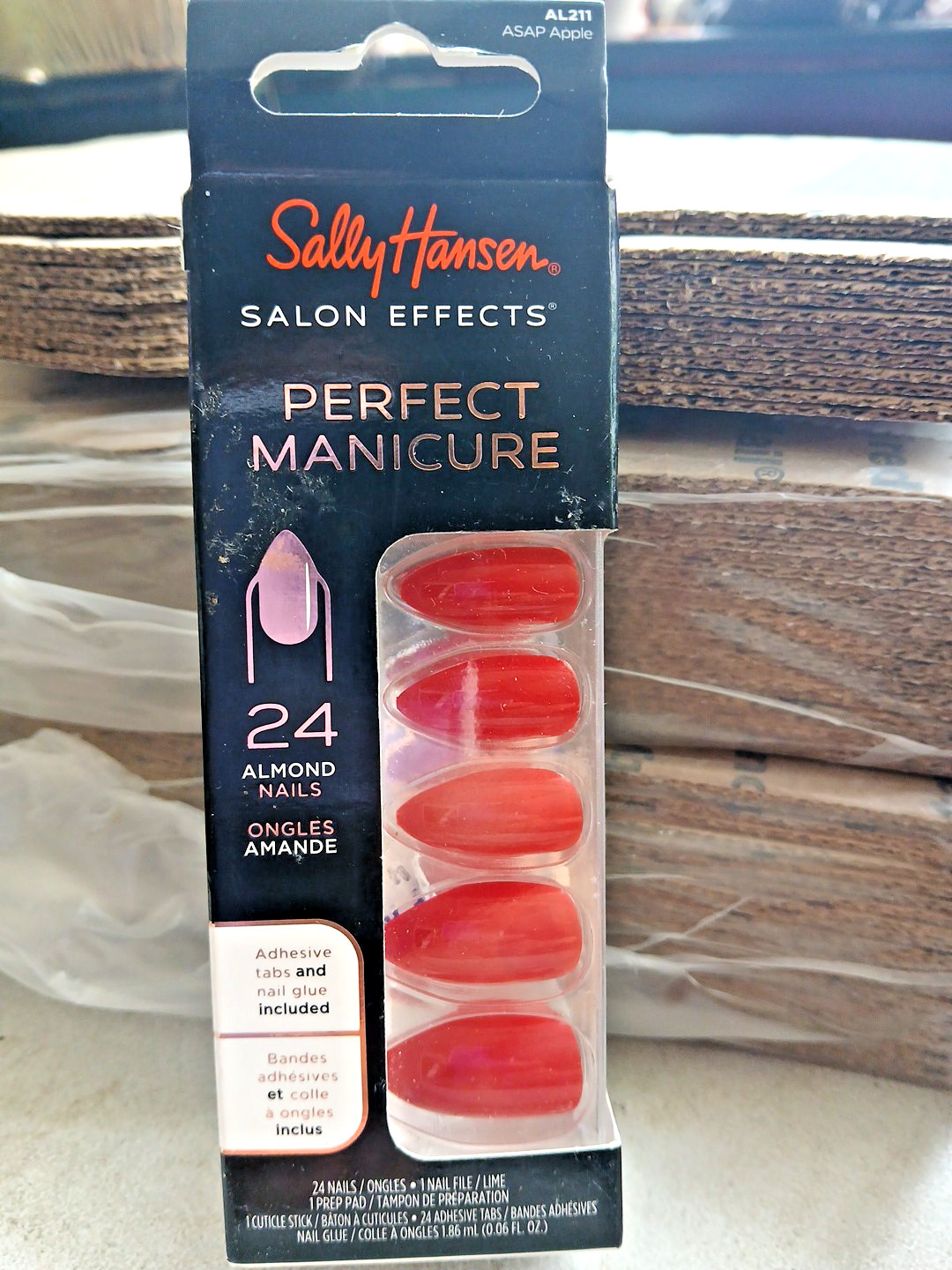 Sally Hansen Salon Effects Perfect Manicure Nail Kits Coffin Shape ASAP APPLE