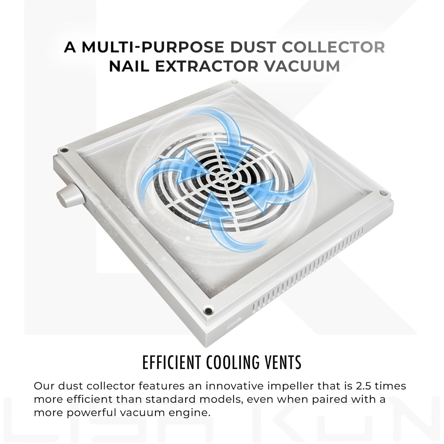 Versatile Nail Dust Collector: Ideal for Salons & Home Use, Quiet Operation
