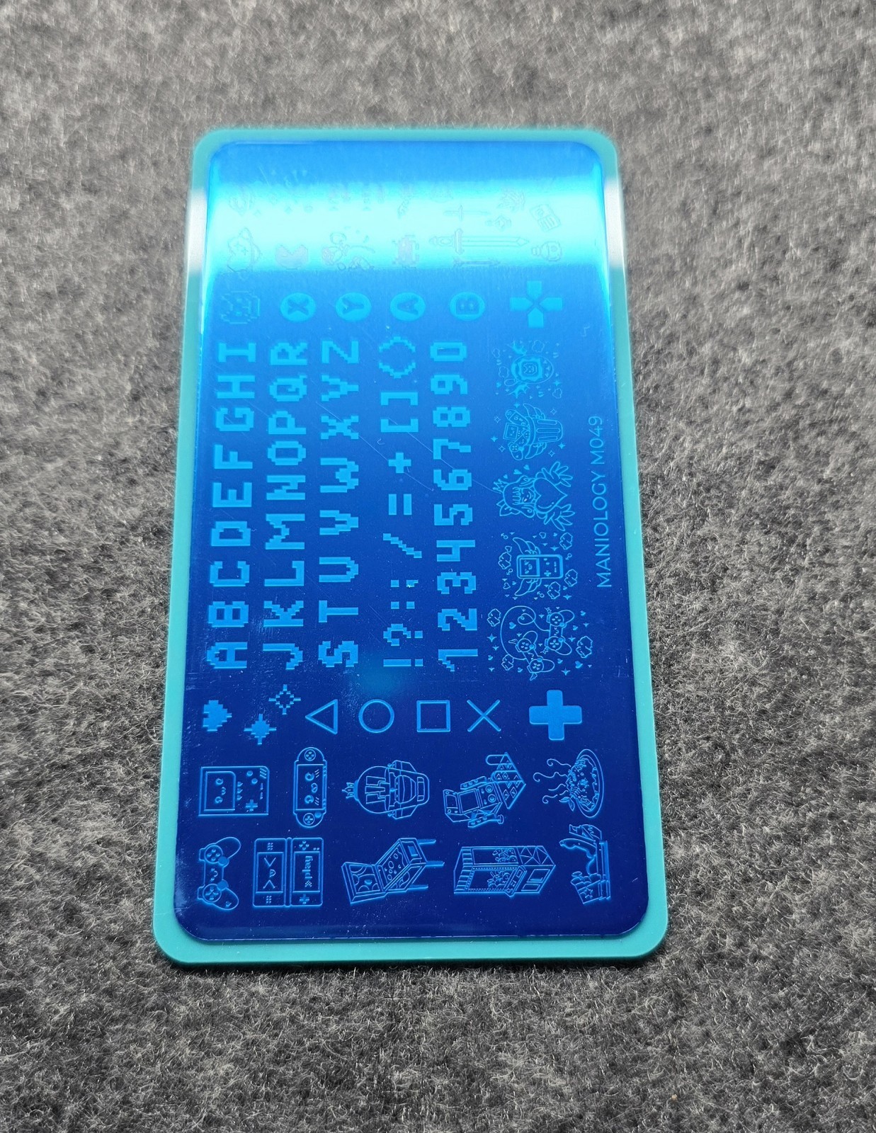 🎮🕹Maniology M049 HIGH SCORE VIDEO GAME Chic Geek Nail Stamping Plate HTF Rare