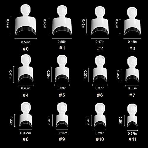 Short French Nail Tips – 120PCS Acrylic Short Nail Tips White French Fake