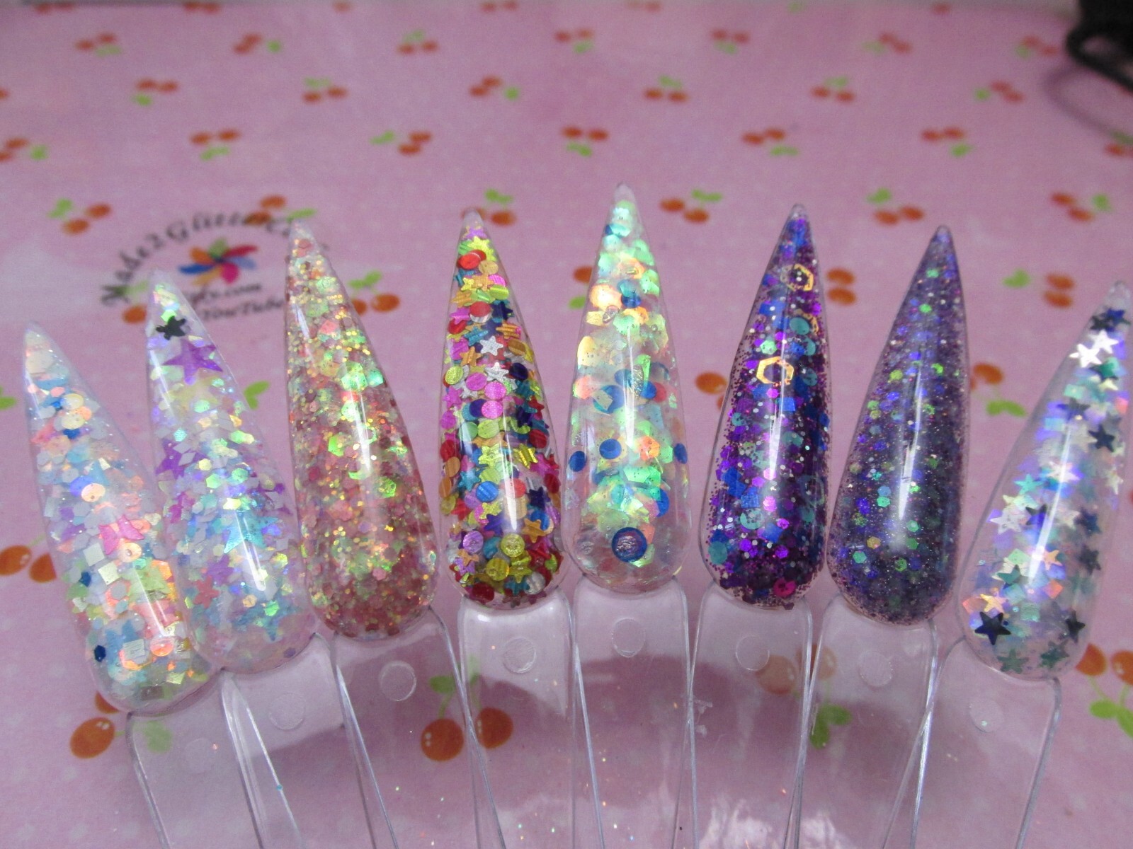 15 bags Glitter mixes for nail art Bundle
