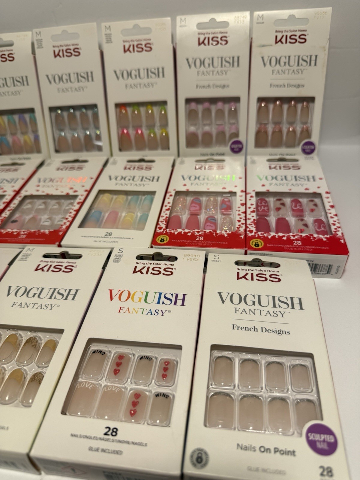 Kiss Voguish French/Full DesignsS,M,L,Glue-on Sculpted Nails,You Choose👀my Page