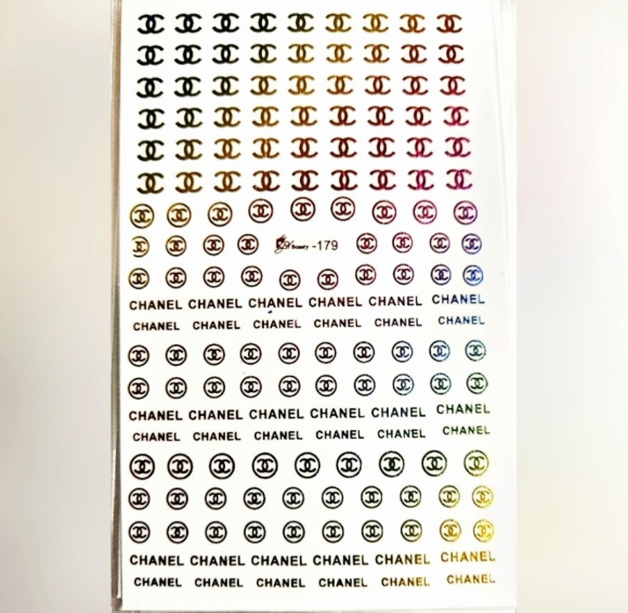 NWT NAIL ART DESIGN SELF-SEAL STICKERS HOLOGRAPHIC RAINBOW N°179!