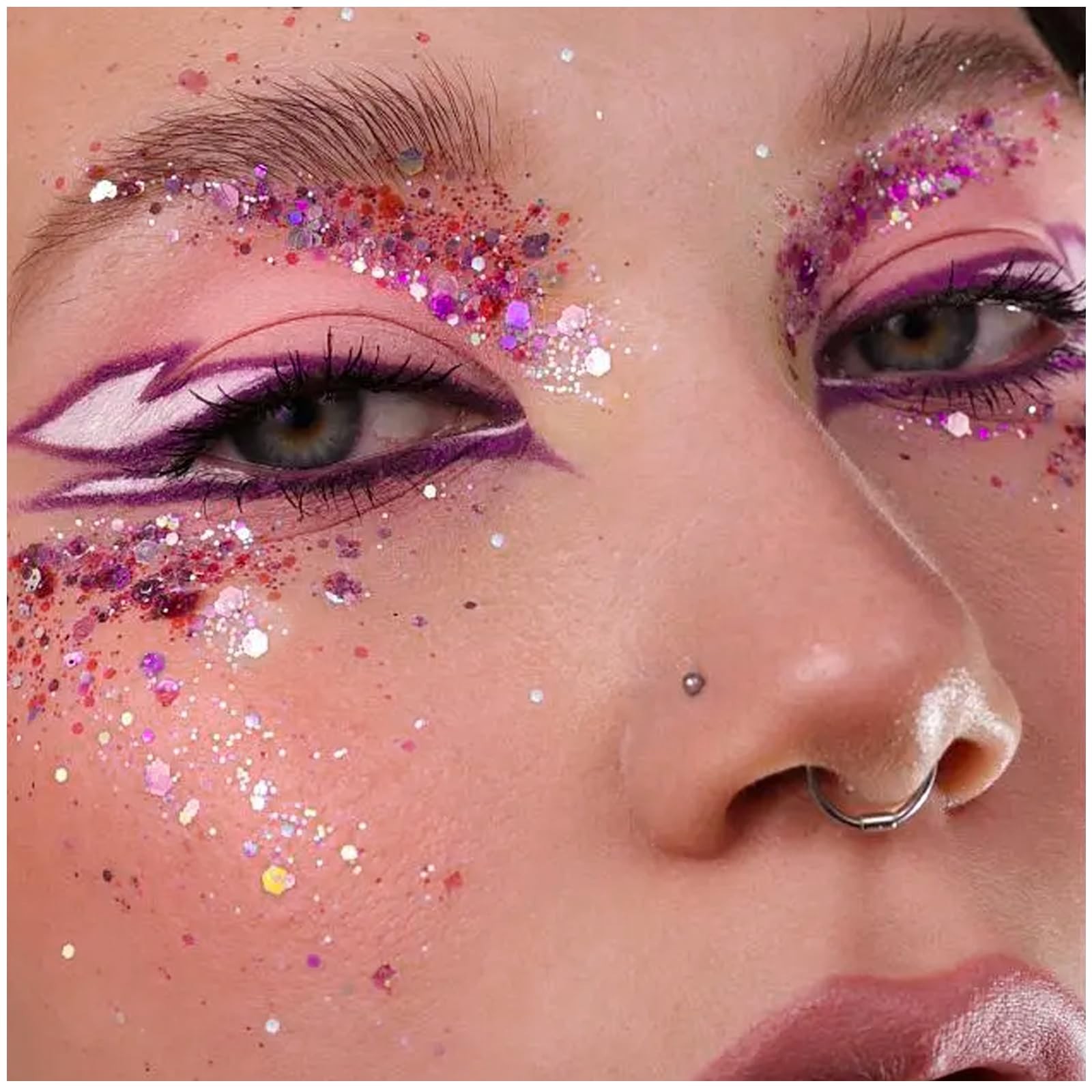Body Glitter, Face Glitter, Hair Glitter,Holographic Concerts Festival Rave C…