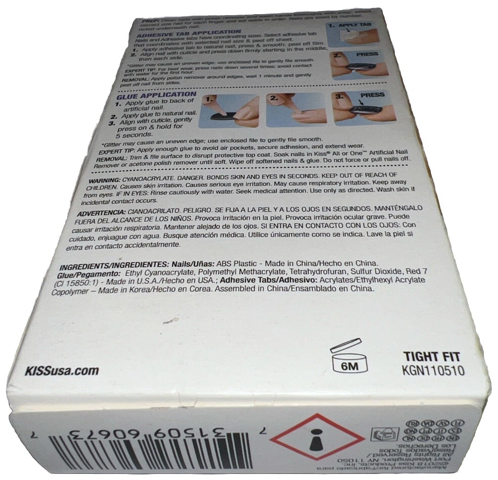KISS Gel Fantasy Nails Matte #60673 TIGHT FIT (New/Discontinued) See All Photos