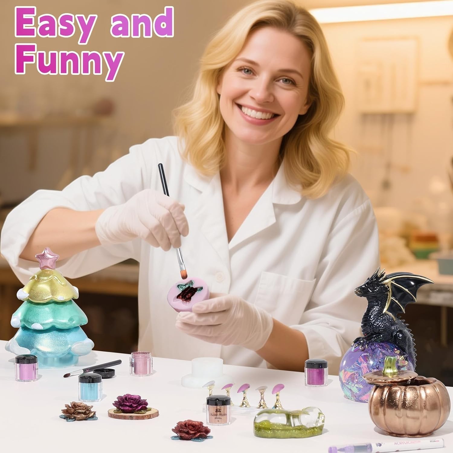 Versatile 10-Color Chrome Powder for Nail Art, Resin, and Crafting Masterpieces