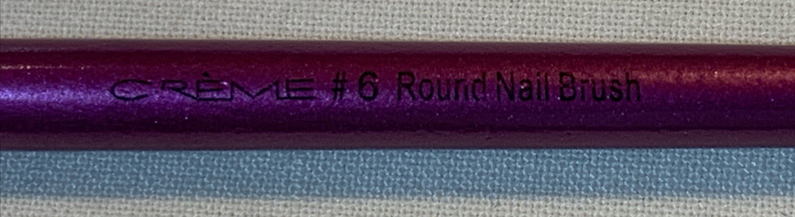 CRÈME #6 Round Nail Brush Purple – Ship #311