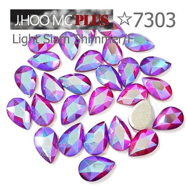 J.HOO Crystal 7303 Pear Flat Back Rhinestones 8×5mm Nail Art (10pcs)