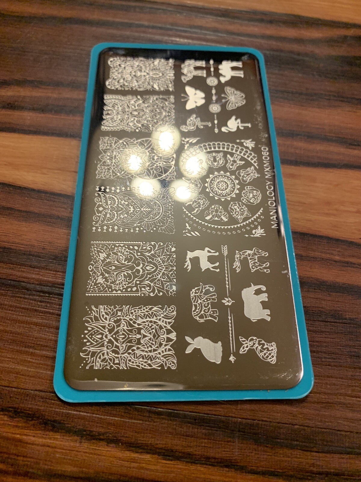 Maniology MXM060 Tribal Aztec Zodiac Animal Nail Art Stamping Plate