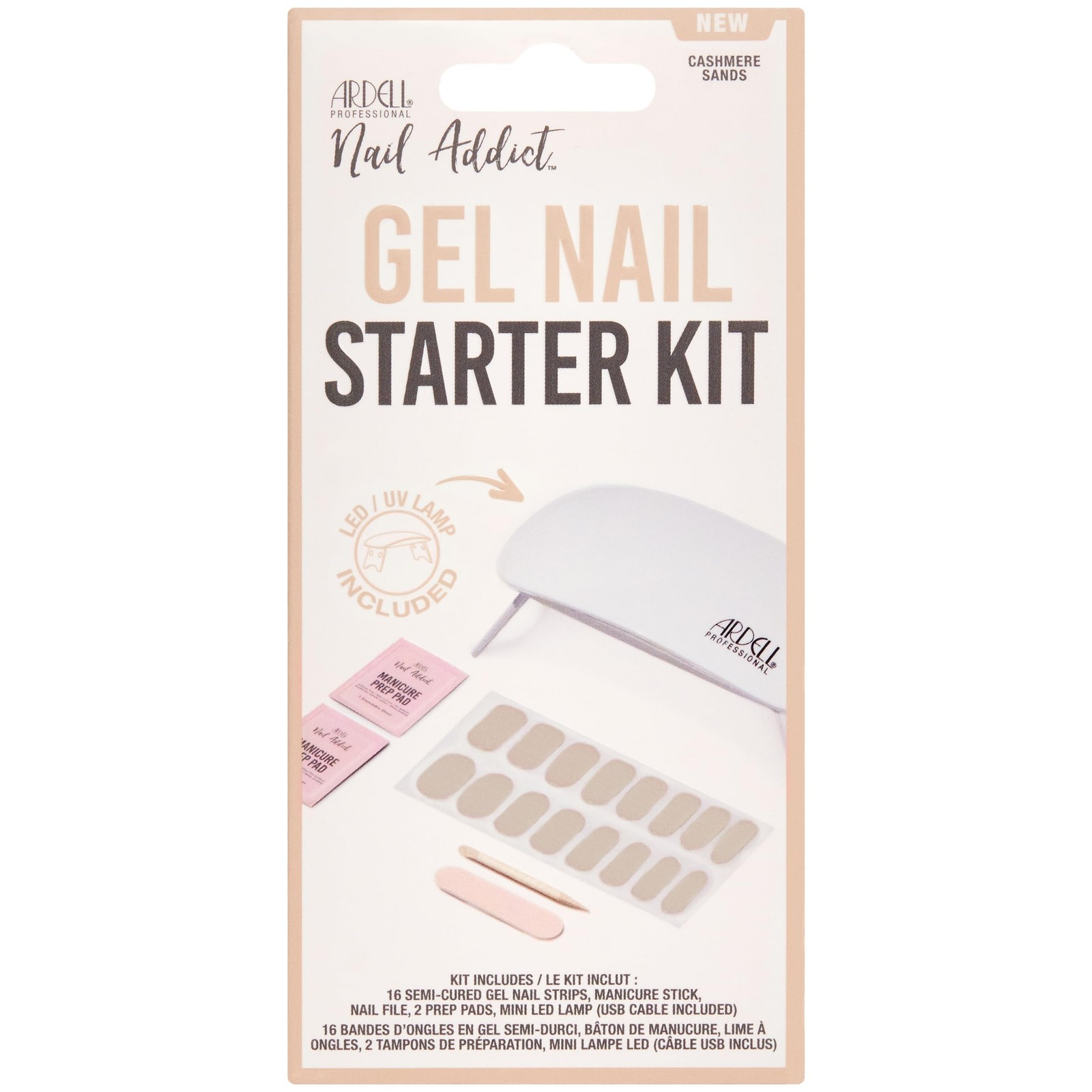 Ardell Nail Addict Gel Nail Starter Kit, Cashmere Sands