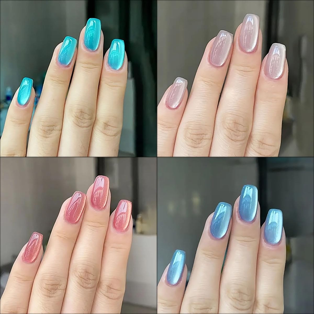 CTTHNBD SHOP Almond, Flower & Leaf Press On Nails – Short, Medium Sizes – 6