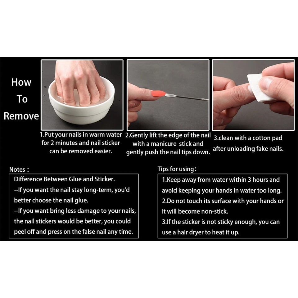 5 Sheets Toe Nail Jelly Glue Stickers Transparent Double Sided Artificial Gel