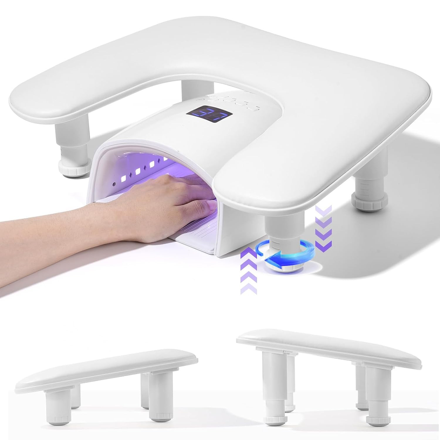 Big Arm Rest for Nails Tech: 2Nd Generation U-Shaped Manicure Nail Arm Rest Stan