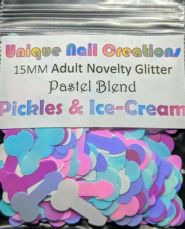 ADULT NOVELTY GLITTER SHAPE~You Choose Colors~Nail Art•Face•Festival•Crafts