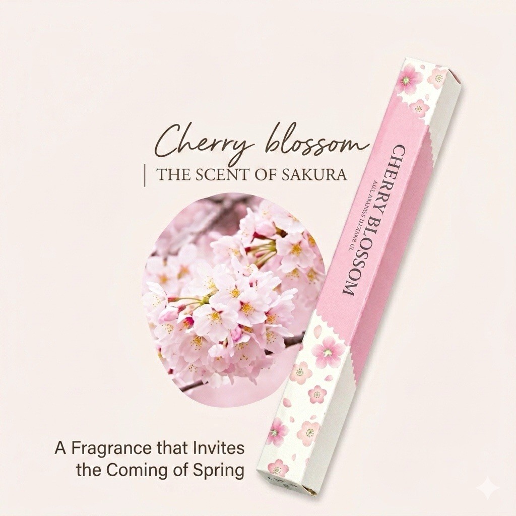Hologram Sakura Flakes Nail Art Gift Set 8pcs Pink Floral Stickers Kawaii Japan