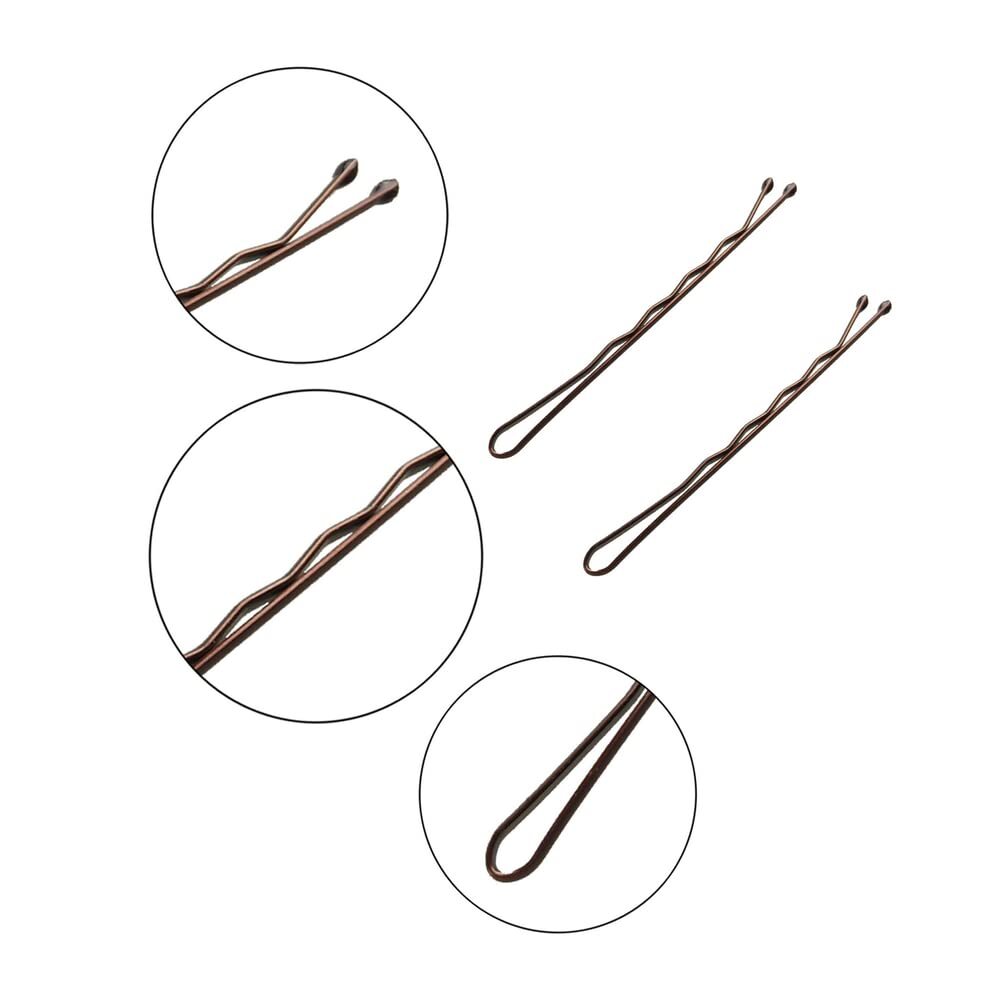 220pcs 2.76 Inch Large Bobby Pins Brown for Women, Jumbo Hair Brown（2.76inch）