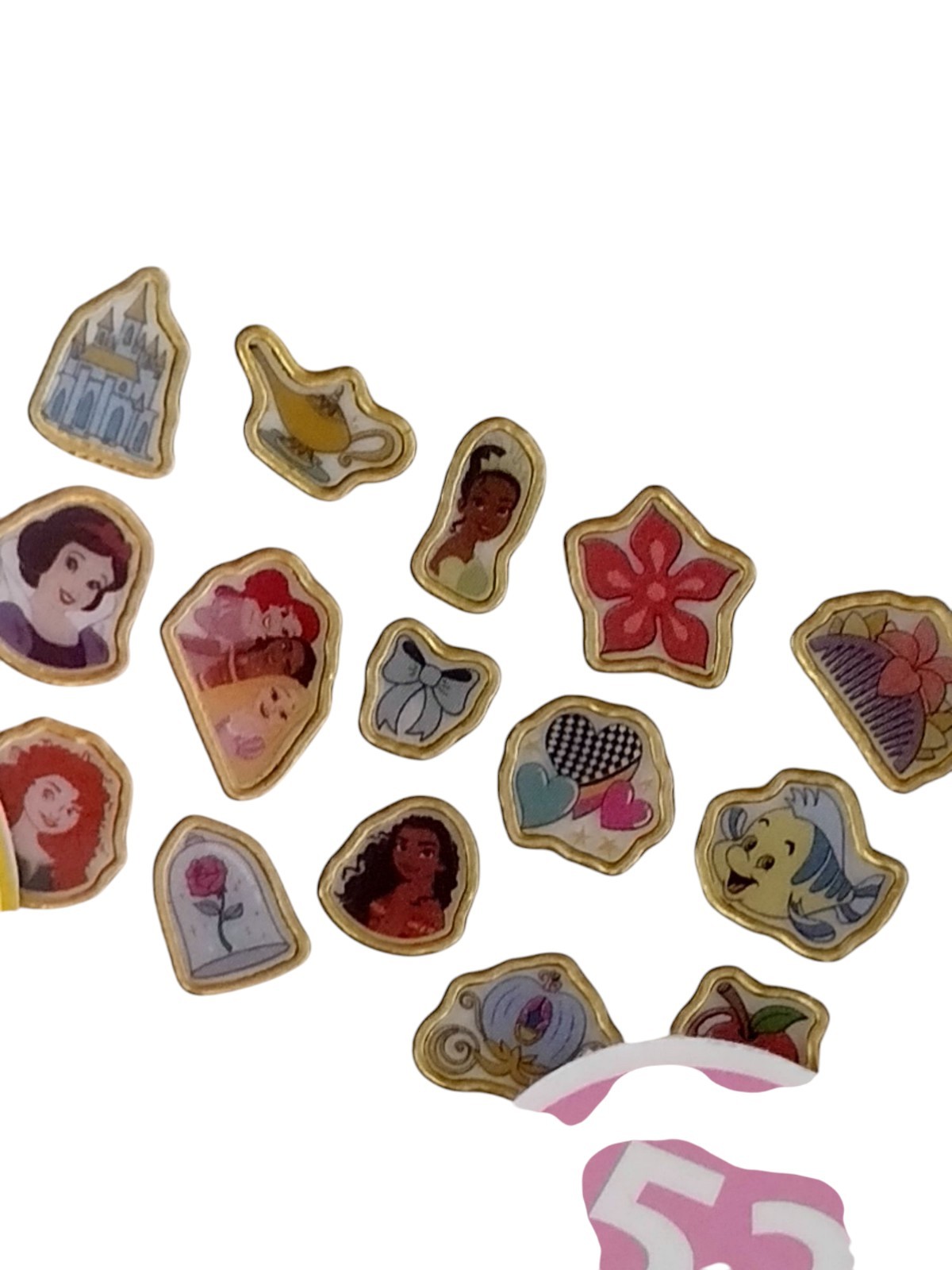 3 Disney Princess Kids Cartoon NAIL BODY STICKER ART SET Temporary Tattoos Decal