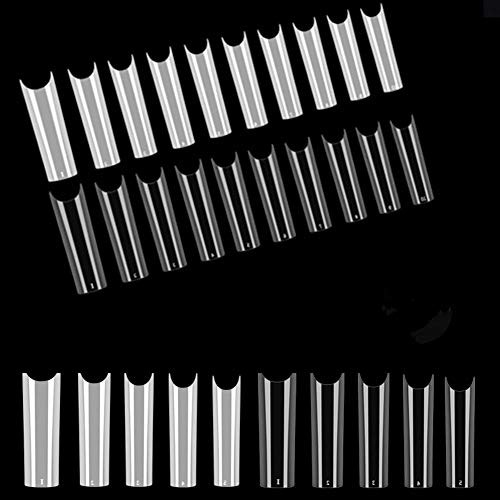 500pcs XL Fake Nails Premium Square Clear Tips Nail Art C Tips French Acrylic