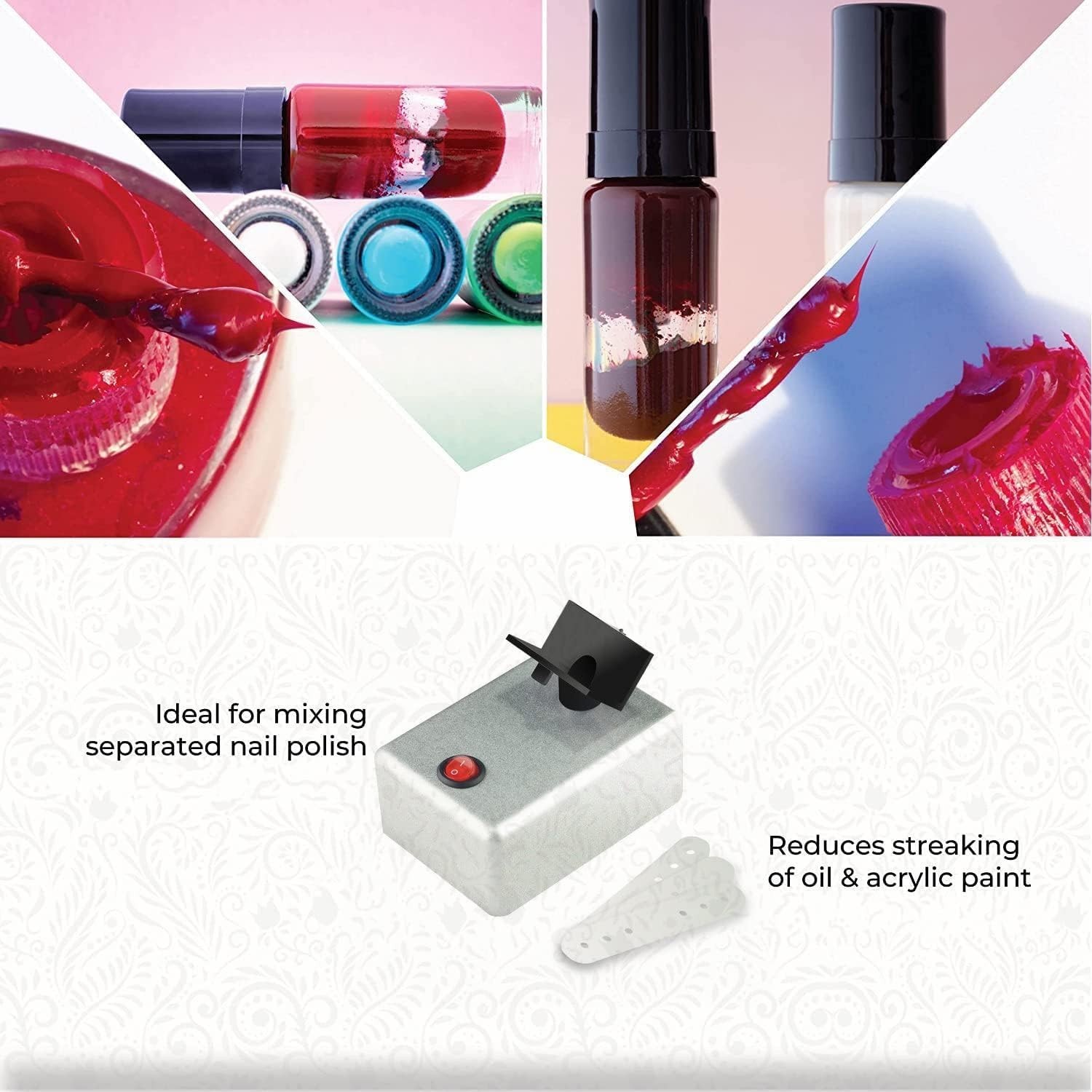Paint Shaker Nail Lacquer MixerGlue Machine Model Paints Evenly Tools for Art…