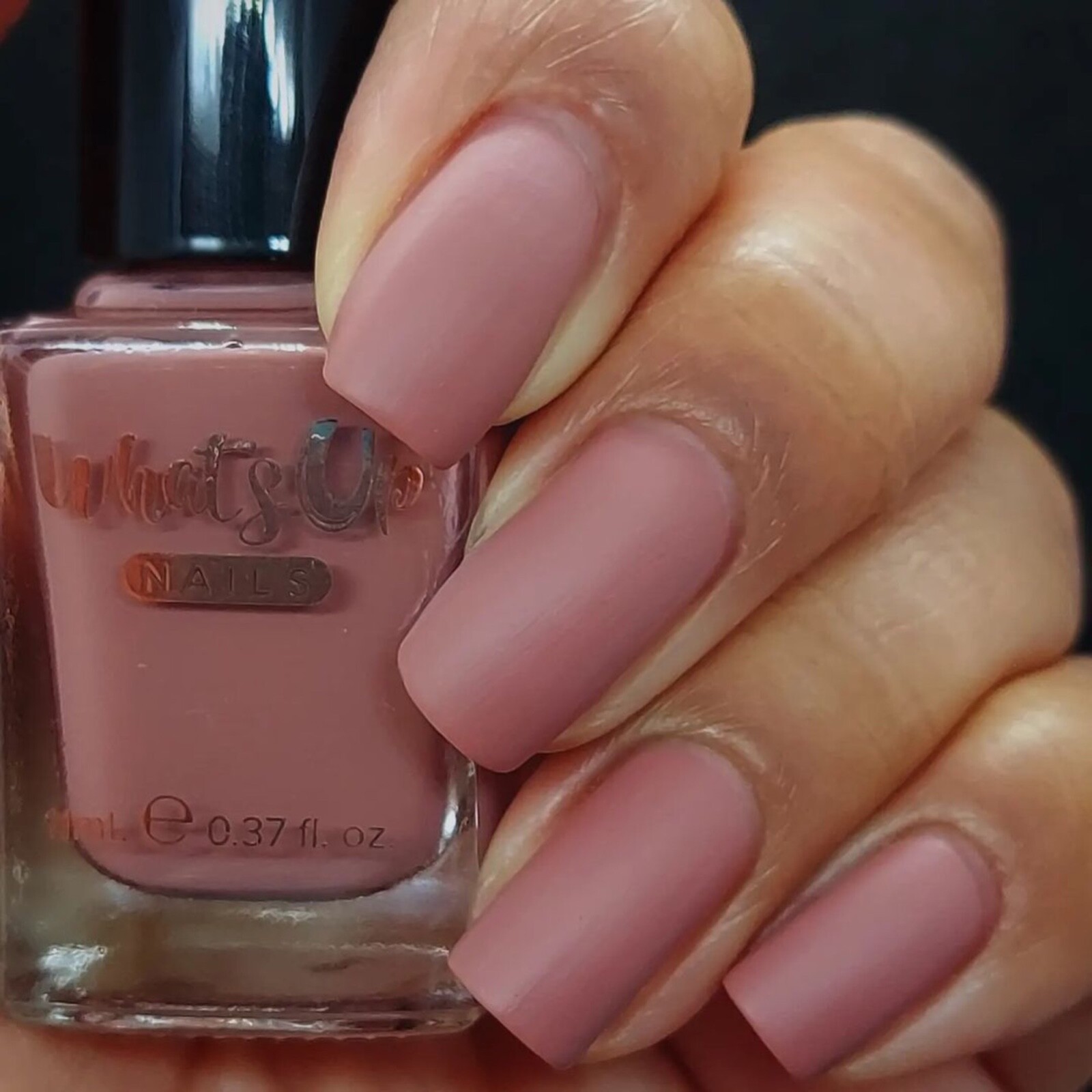 Whats Up Nails Rhodonite Nail Polish (Dusty Rose Matte) Nail Polish for Nail Art