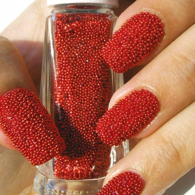 Red Caviar Nail Beads – 3D Nail Art Decoration Layla Cosmetics