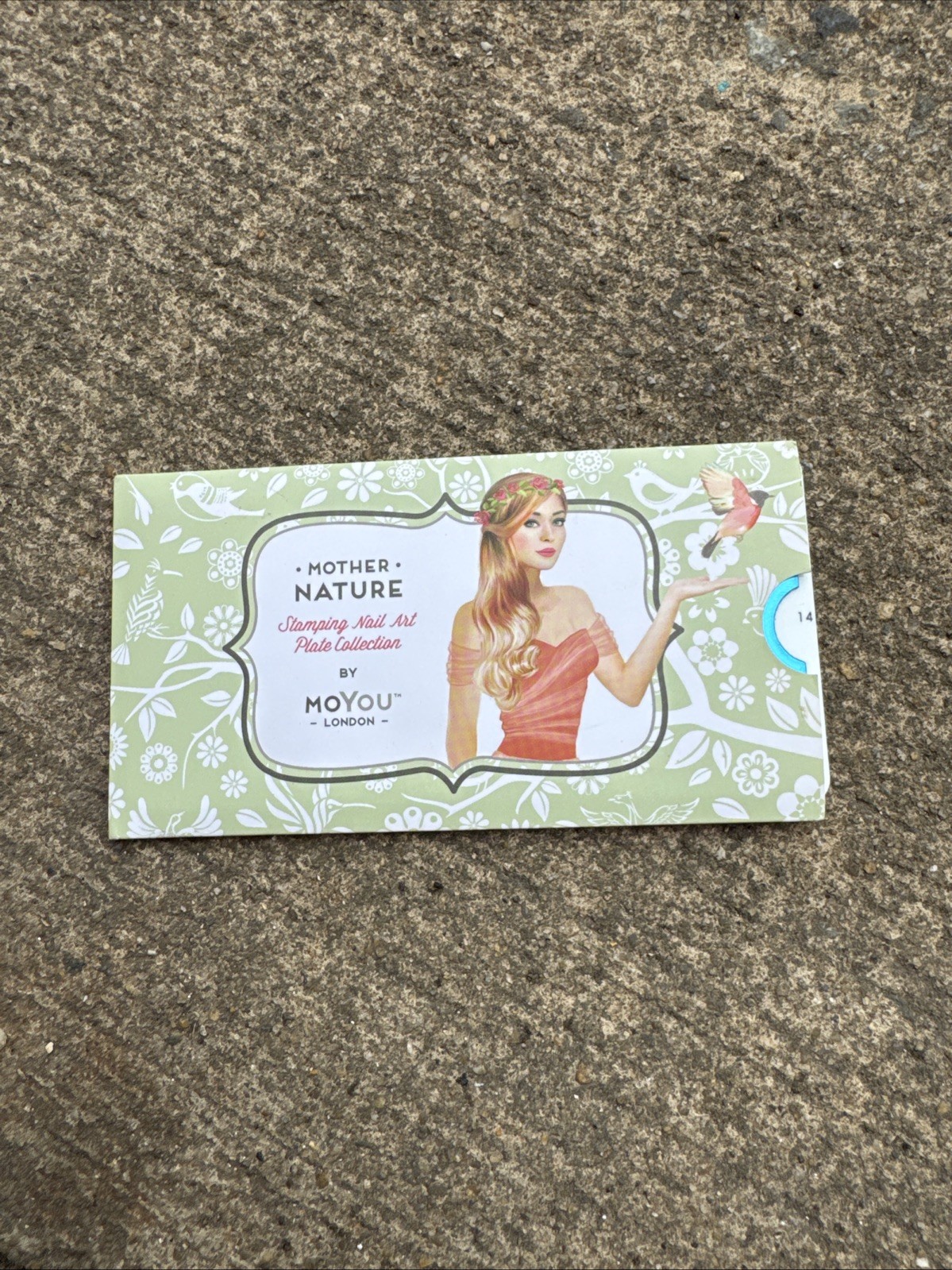 Mother nature, stamping nail art plate Number 14
