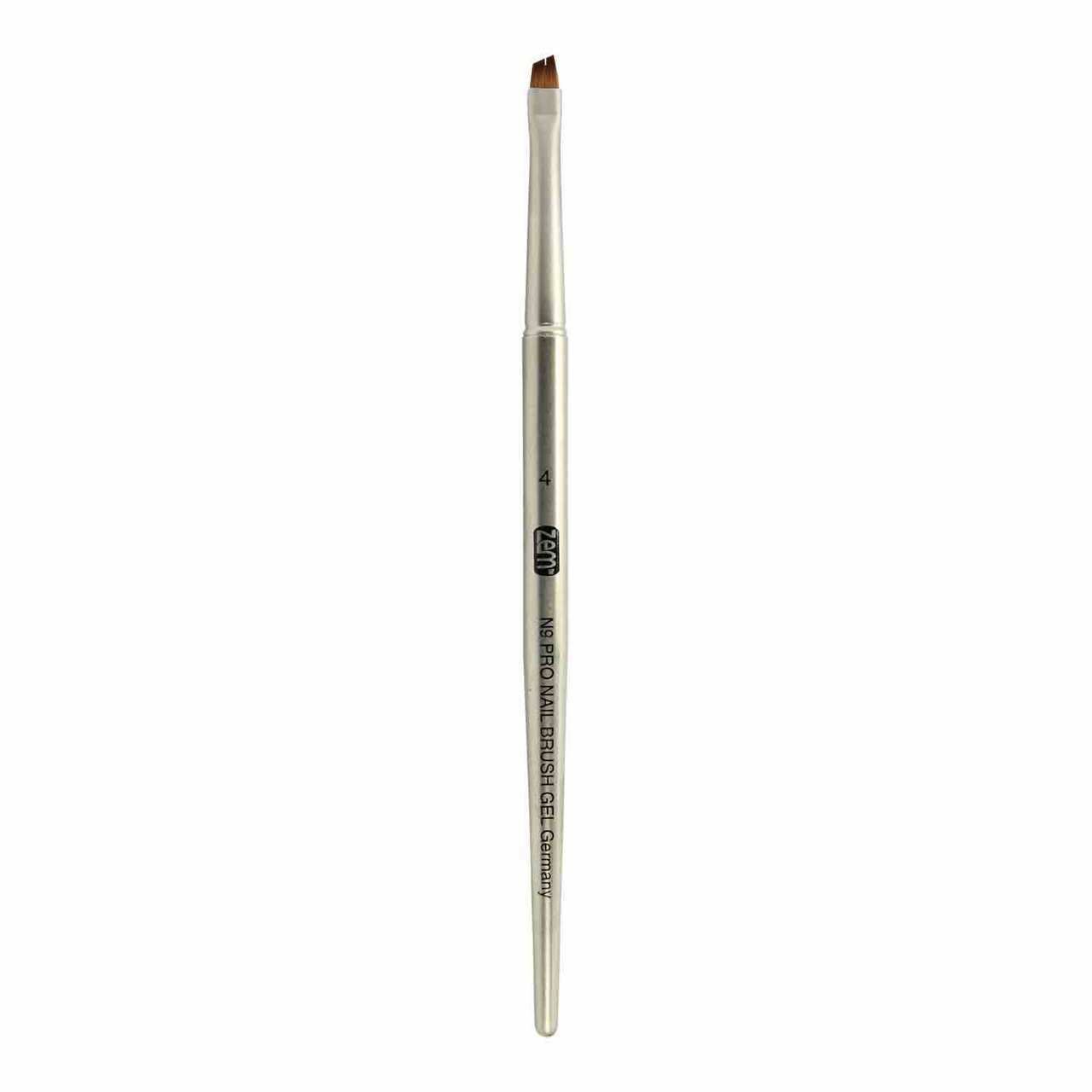 N9 PRO Gun Metal Angle #4 Gel Nail Brush