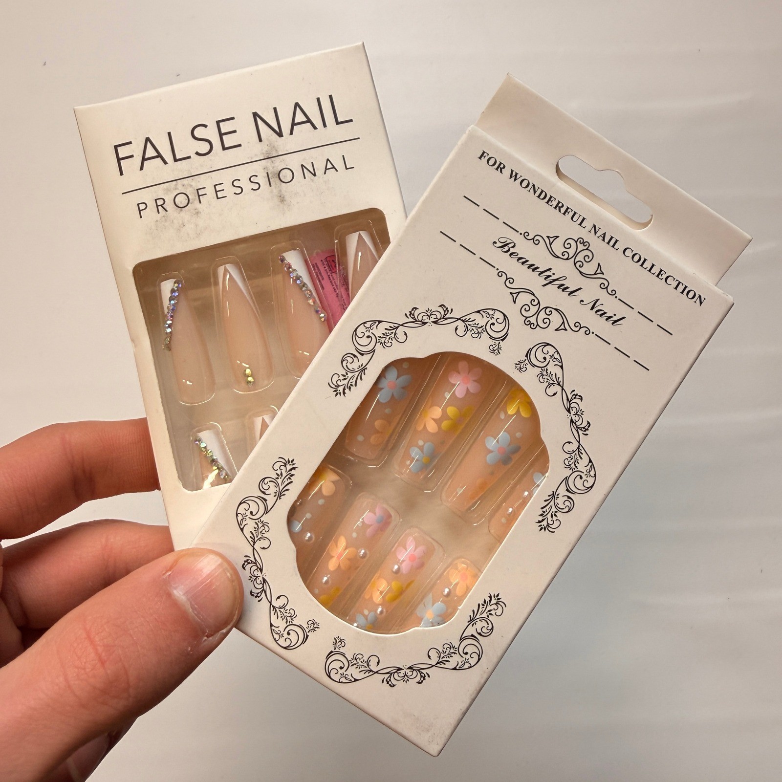 Lot of 10 Pack of 24 New False Press On Nails Assorted Designs and Colors №N23