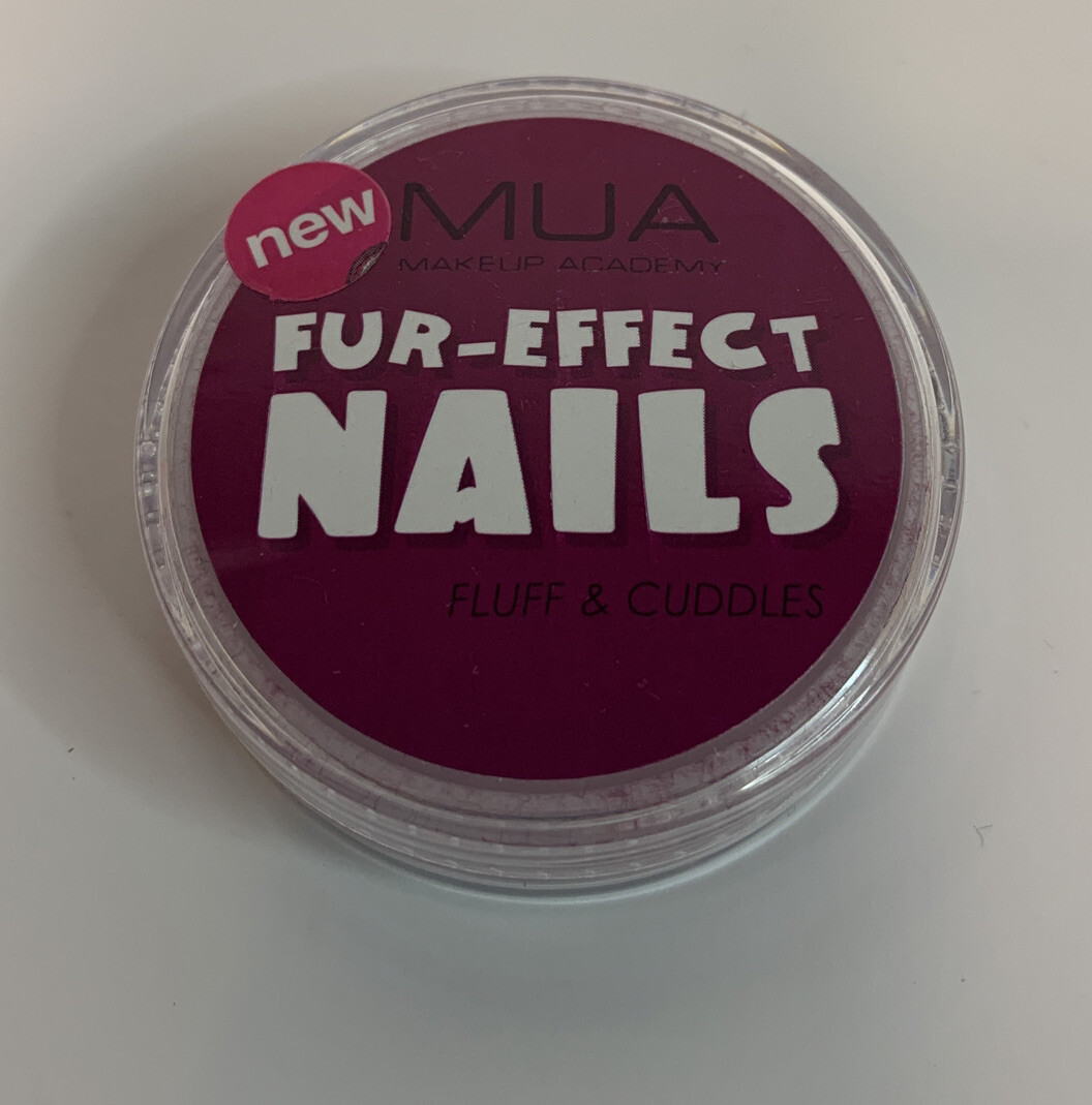 MUA Fur Effect Nails – Fuzzy Fluff – HOT PINK- Purple Nails – Purple Nail fluff