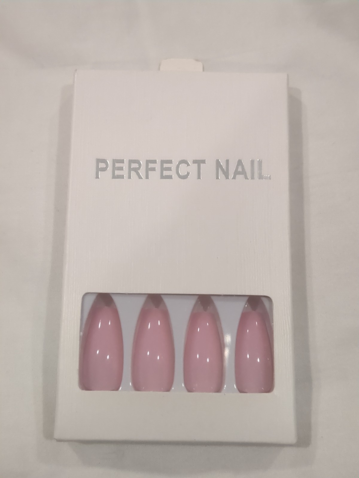 False Nail Sets- Lot Of 3-Press On Nails- Pink & Silver, Coffin & Almond- New