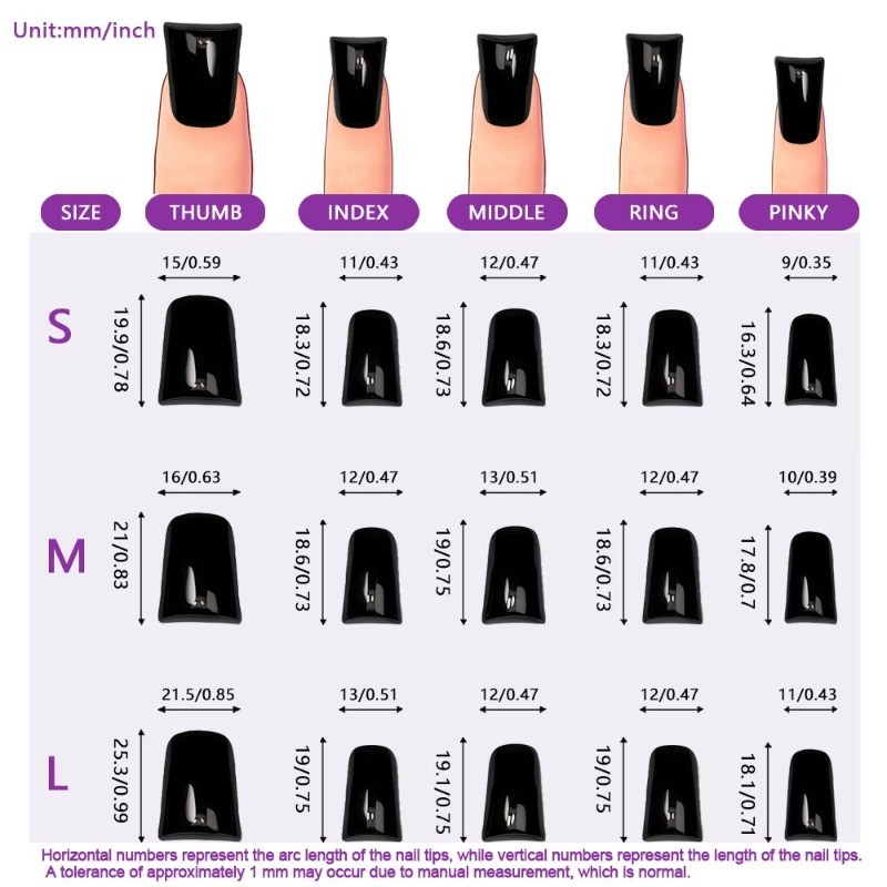 48pcs-Long Coffin Press on Nails, Pink Black Star & Leopard Print with Crystals