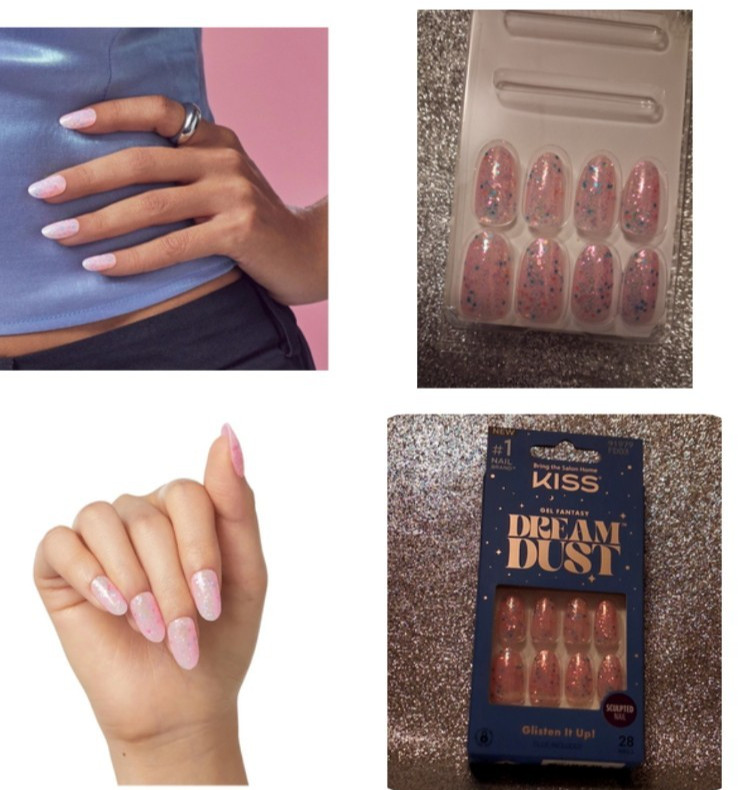KiSS Dream Dust, Dreamy PINK GLITTER Nails, Confetti, Diamonds, Barbie Pink💖