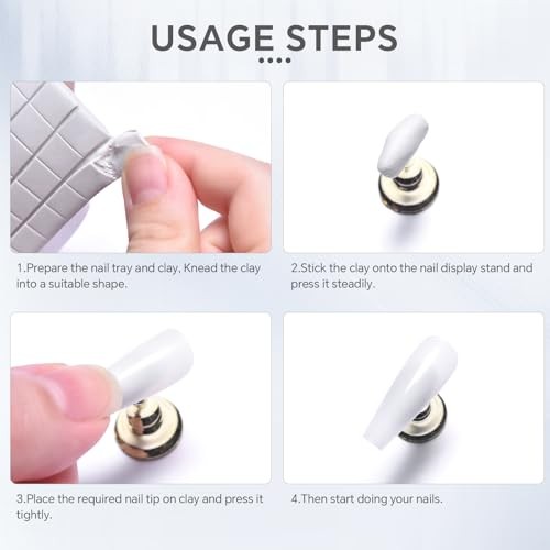 132Pcs Reusable Nail Art Clay Removable Adhesive Sticky Tack Clay Non-Toxic