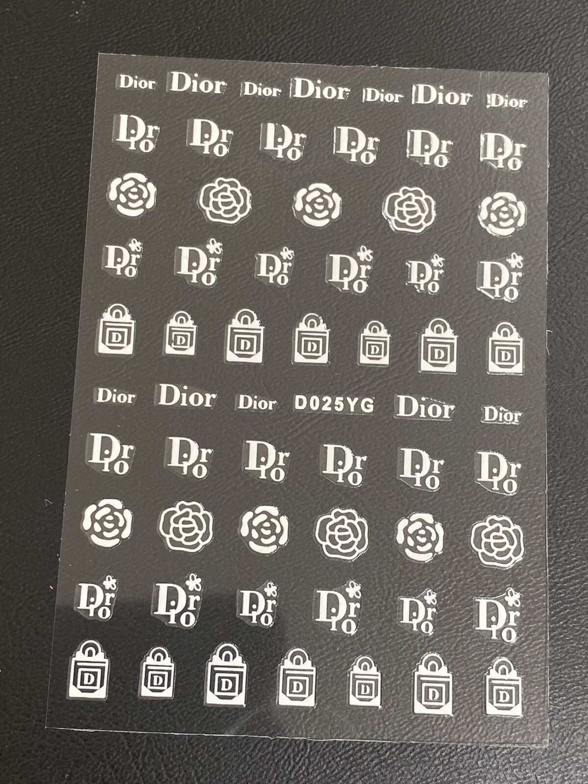 10pcs/set White Glow in The Dark Nail Decal – Stickers for Nail Art