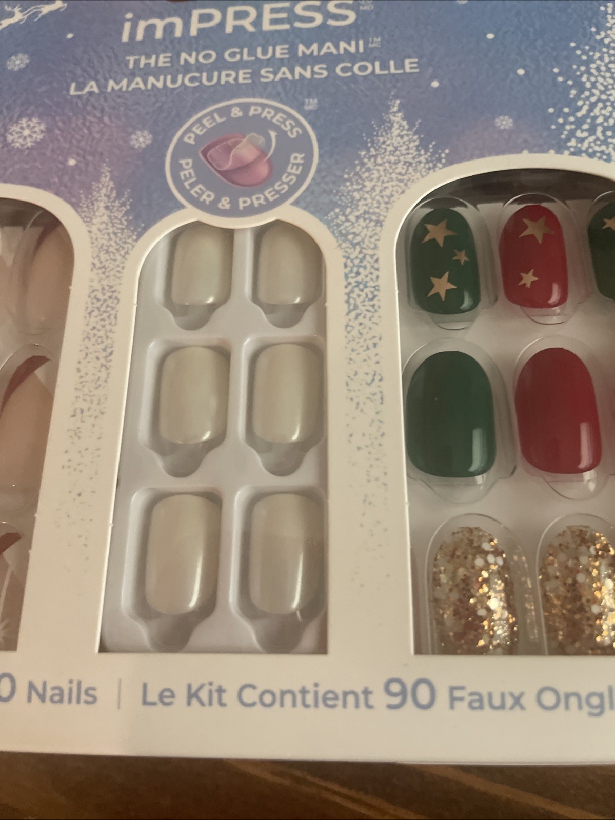 imPRESS Press on Nails Gift Set Multicolor Assorted Shapes/lengths 90 Count NEW