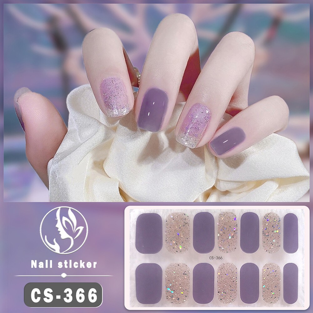 Nail Art Stickers Self-Adhesive DIY Stylish Nail Wraps Full Cover Stickers