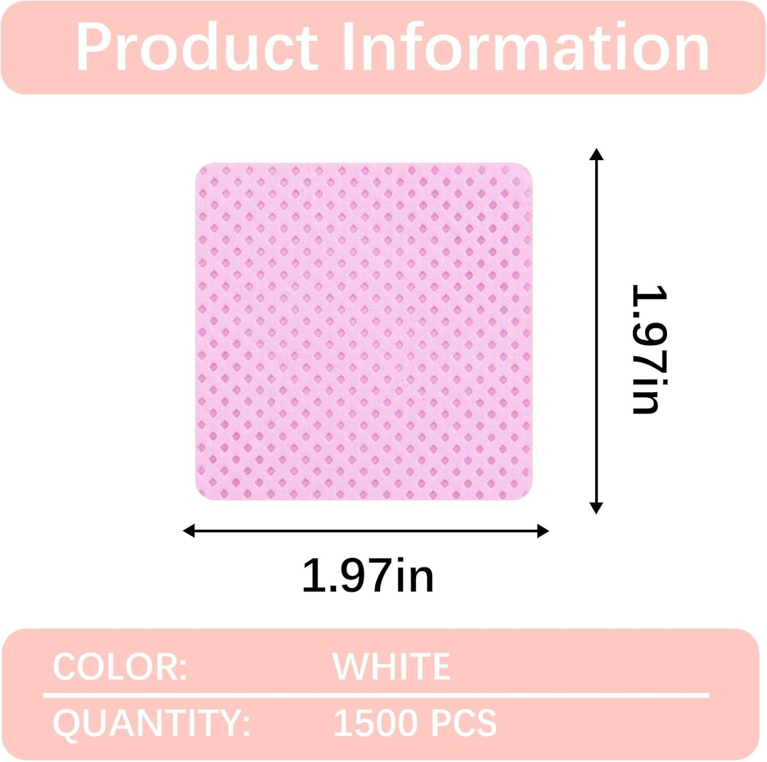 Lint Nail Wipes, Pink No Lint Nail Wipes for l Nails Lint Free